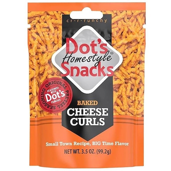 Dots Homestyle Pretzels Curl Pretzel, Cheese Flavor, 35 oz 6003 Zoro